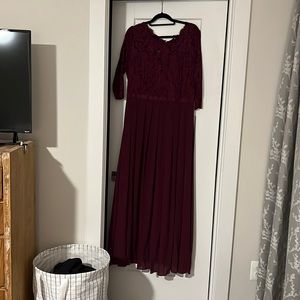 Formal floral bridesmaid dress